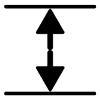 Grid thickness icon